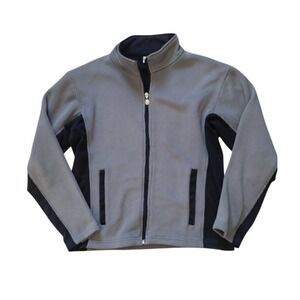Alpine Designs ‎ Jacket Man's Small Gray Black Full Zip Color Block Sweater